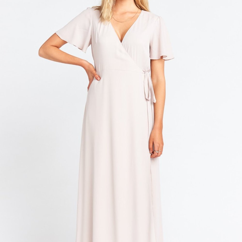 Noelle Flutter Wrap Dress -